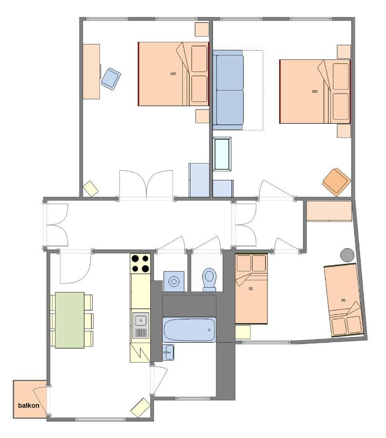For Celebrations Spacious 3bdr With Balcony Apartment Prag
